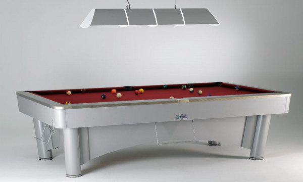 Poolbillardtisch K-STEEL II Cris Plata Grau