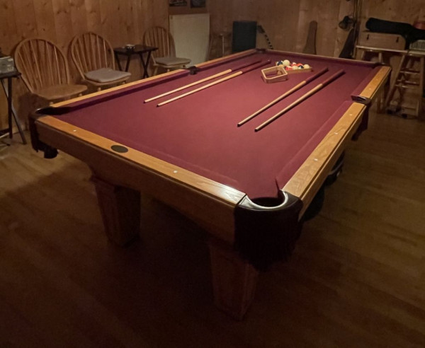 Poolbillardtisch gebraucht 8ft Olhausen